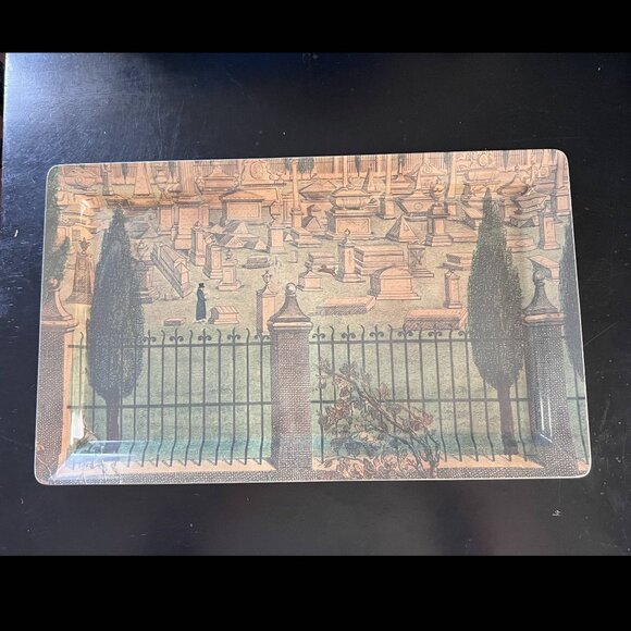 John Derian Graveyard melamine serving tray Halloween Target spooky gothic snack - Picture 1 of 4